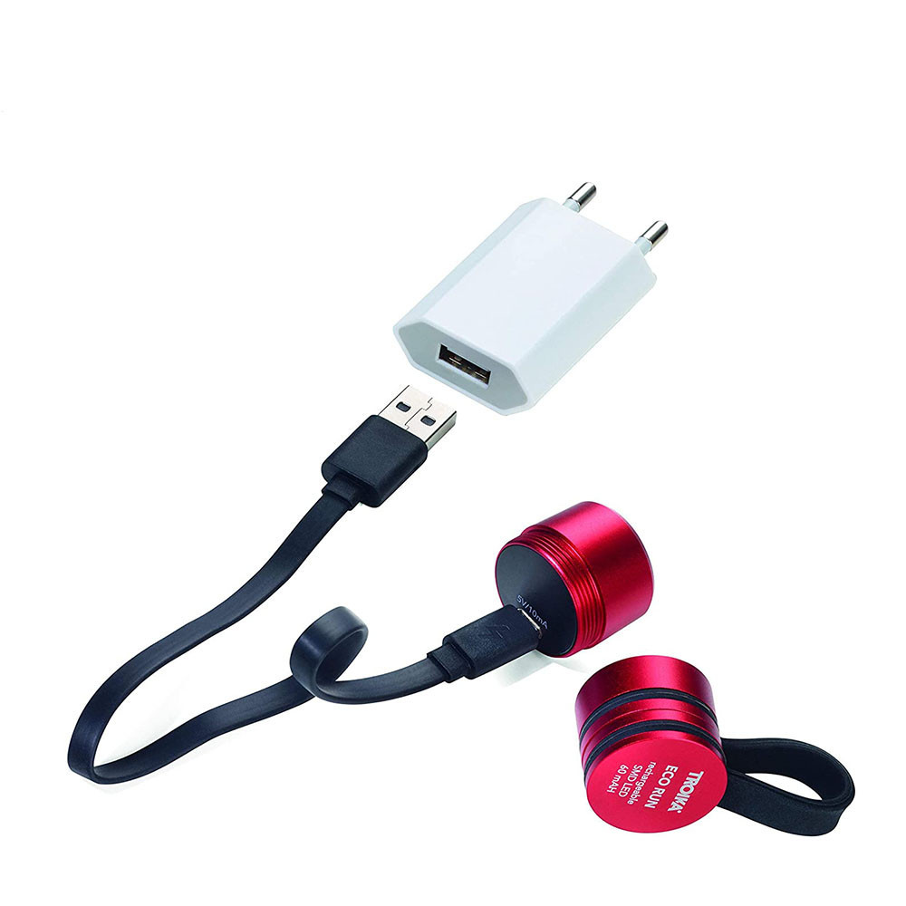 Ліхтарик спортивний Troika USB (3 режими) Червоний Київ - фото 3