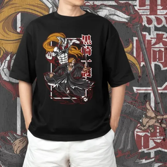 Футболка чоловіча з  принтом Блич Ичиго Куросаки 9 Розмір 48 Дніпро