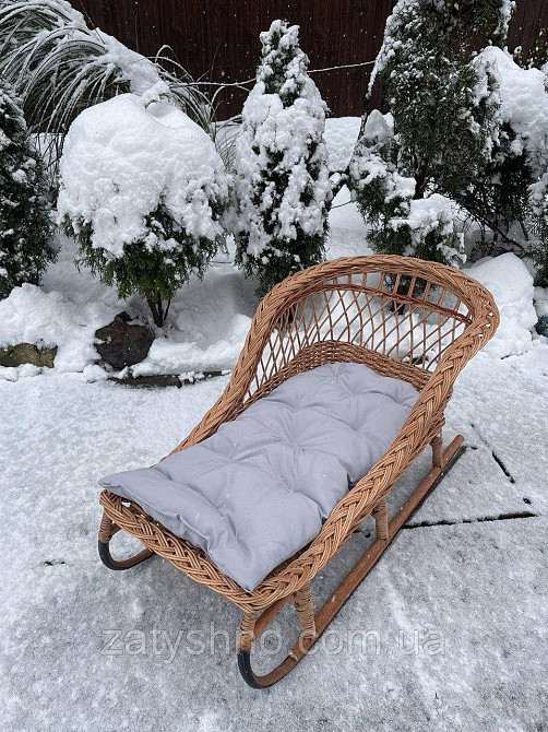 Санки детские плетеные с матрасом Киев - изображение 2
