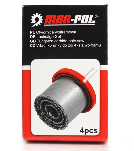 Набор кольцевых коронок вольфрамовых 4 шт Mar-Pol (M22580) Нововолынск - изображение 6