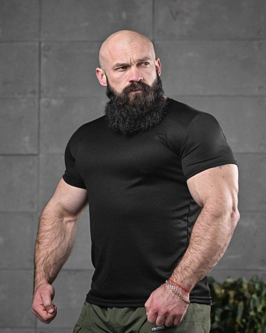 Тактична футболка, що відводити піт, кохання чорна ДЛ6548 Одеса - фото 3