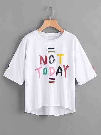 Футболка жіноча з принтом  44 Біла 2634325186 Дніпро