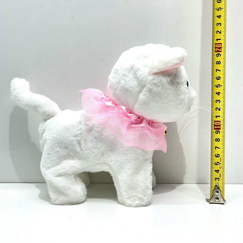 Кошеня інтерактивне на д/в ходить нявкає виляє хвостиком повідець-пульт Білий (933-132E ) Чернігів - фото 9