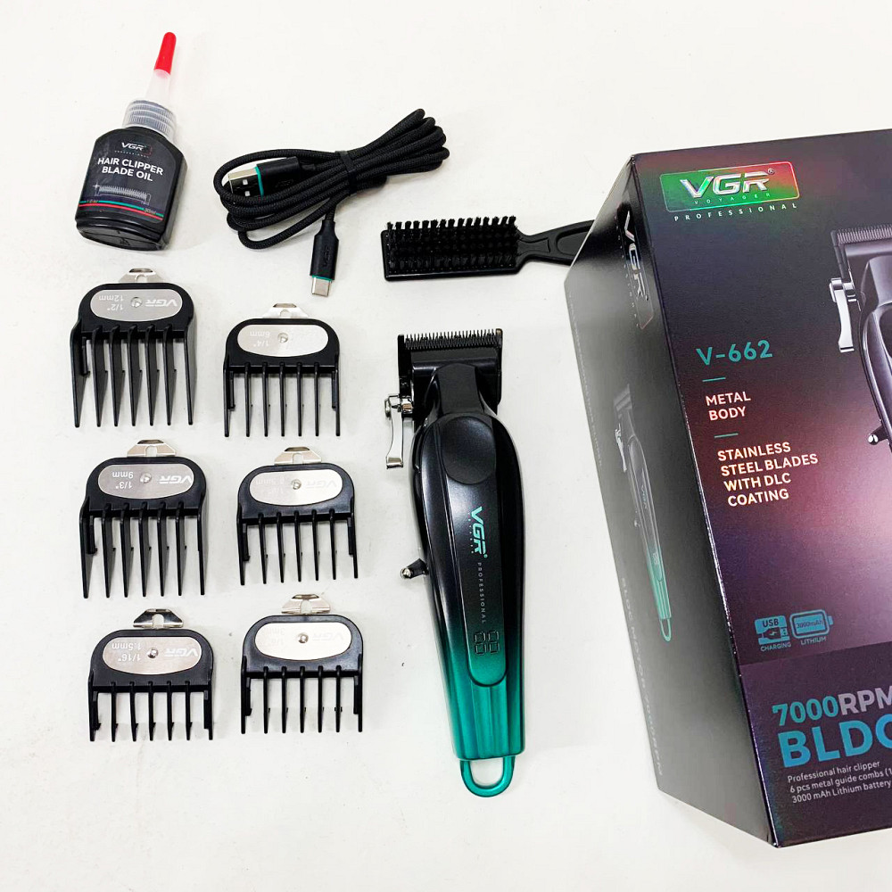 Машинка для стрижки з насадками бездротова VGR, Машинка для окантовки акумуляторна OB-65 Львів - фото 6