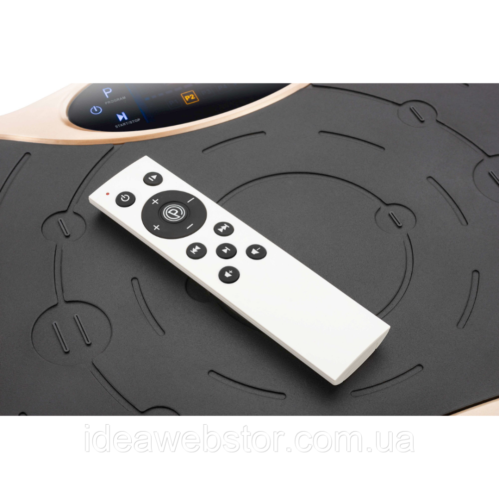 Виброплатформа Gymtek XP500 2D для дома с пультом управления и эспандерами вибротренажер для похудения фитнеса массажа золотистая Киев - изображение 16
