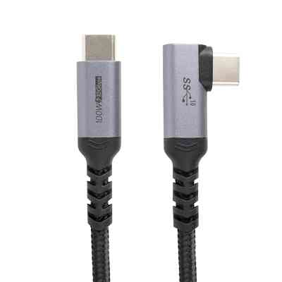 Дата кабель USB-C to USB-C 1.0m 10Gbps, 100W, 20V/ 5A, 4K/ 60HZ angel USB3.1 PowerPlant (CA913329) Винница