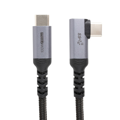 Дата кабель USB-C to USB-C 1.0m 10Gbps, 100W, 20V/ 5A, 4K/ 60HZ angel USB3.1 PowerPlant (CA913329) Вінниця - фото 1