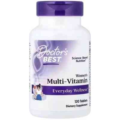 Витаминно-минеральный комплекс Doctor's Best Мультивитамины для женщин, Women''s Multi-Vitamin, 120 таблеток (DRB-00613) Вінниця