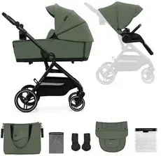 Детская коляска Kinderkraft Yoxi Green Głęboko Spacerowy Киев - изображение 1