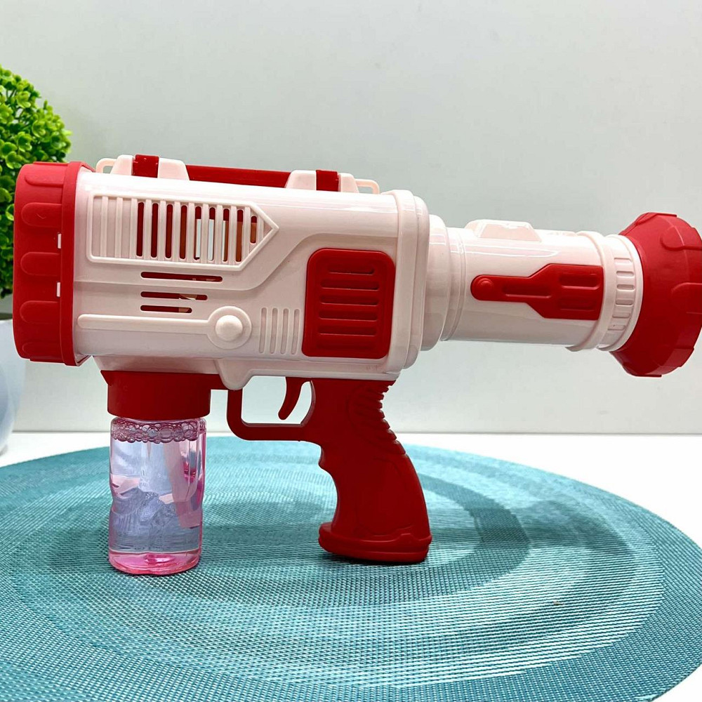 Пістолет для запуску мильних бульбашок світло запаска 26 см Червоний (9835-3) Чернігів - фото 2