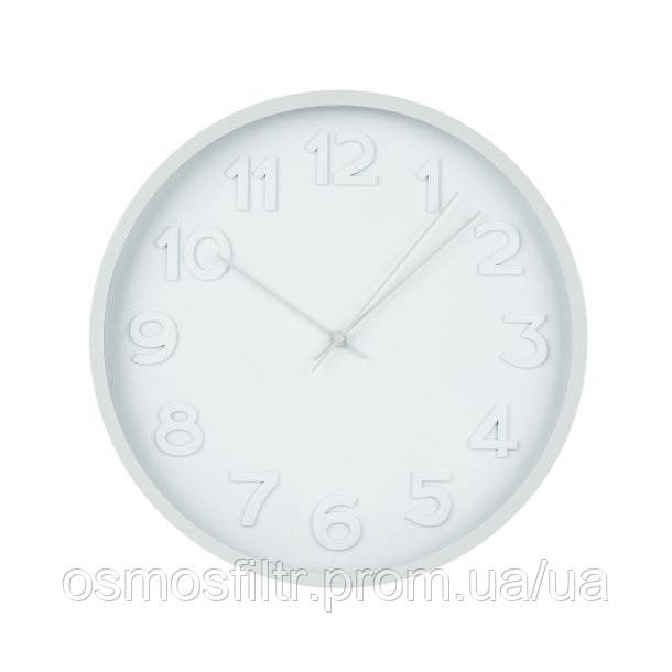 Часы Axentia настенные круглые пластик белые 30х4.1 см батарейка 1xAA не входить в комплект (135824) Киев - изображение 1