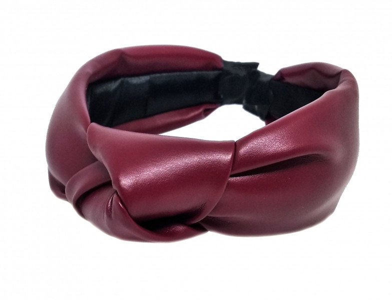 Модний обруч чалма бордовий Київ - фото 1