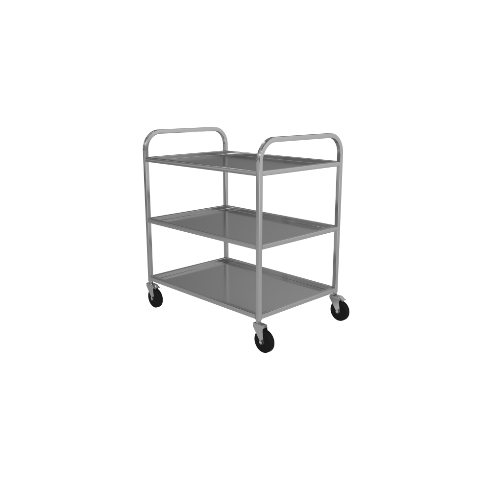 Тележка медицинская из нержавеющей стали для стерильной тары ВМт-3 Днепр - изображение 2