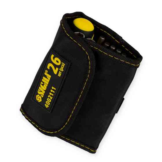 Отвертка с битами и насадками 26 шт CrV трещоточная (чехол) Мукачево