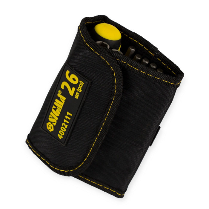 Викрутка з бітами та насадками 26 шт CrV тріскаточна (чохол) Мукачево - фото 2