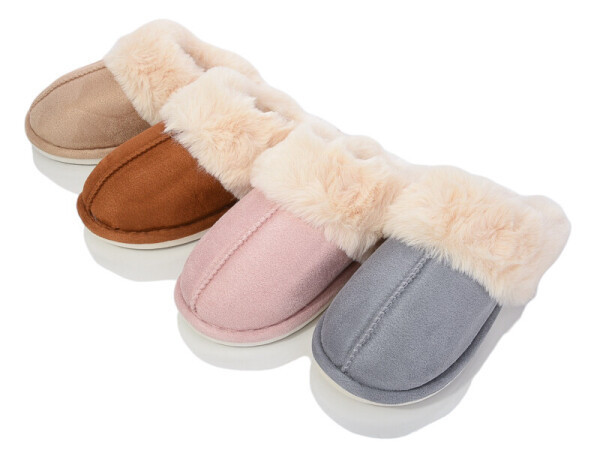 Черные женские домашние тапочки комнатные с узлым меховые теплые Одесса - изображение 11