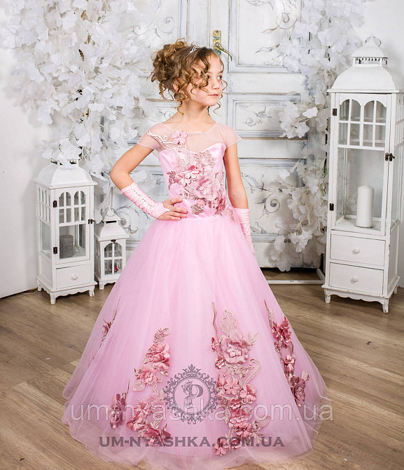Пышное нарядное платье с цветами Николь на 4-5, 6-7 лет Кривой Рог - изображение 8