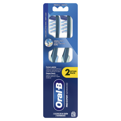Зубна щітка Oral-B Pro-Expert Все-в-одному Середньої жорсткості 2 шт. (8700216445481) Вінниця - фото 2