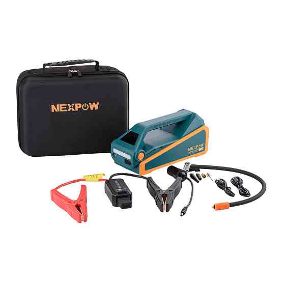 Пусковое устройство Jump Starter с компрессором для авто NEXPOW AP1 (4000A) 74,0Wh/20000mAh Дніпро