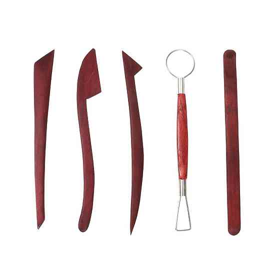 Набор деревянных стеков для лепки из полимерной глины 5шт Киев