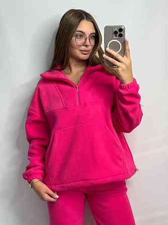 Теплый женский костюм TEDDY Малиновый XL-2XL Харьков