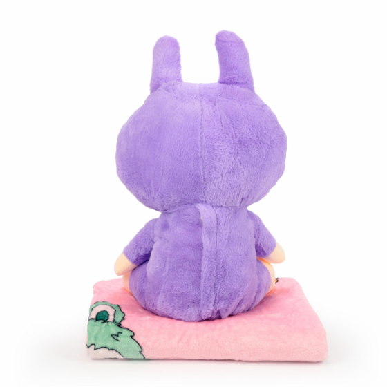 Плед-іграшка-подушка Лабубу 50 см, фіолетовий Київ