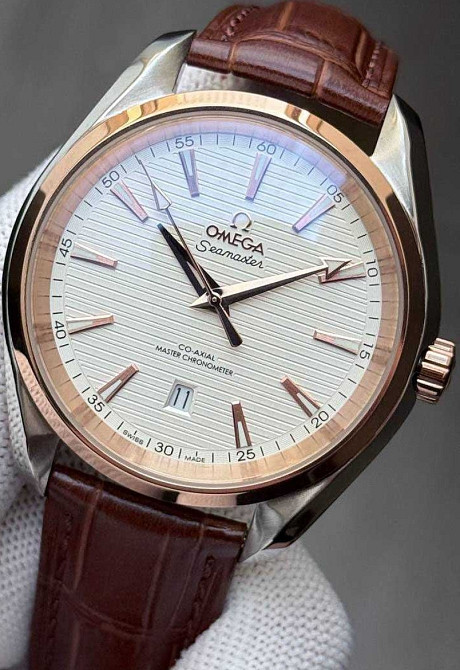 Швейцарские часы Omega Seamaster Co-Axial Gold - White Киев - изображение 8