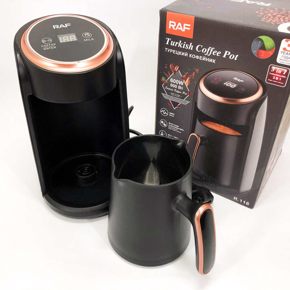 Электротурка электрическая RAF-R.116 300 мл 600Вт, Электрическая турка для кофе с автоотключением MO-28 Львов - изображение 15