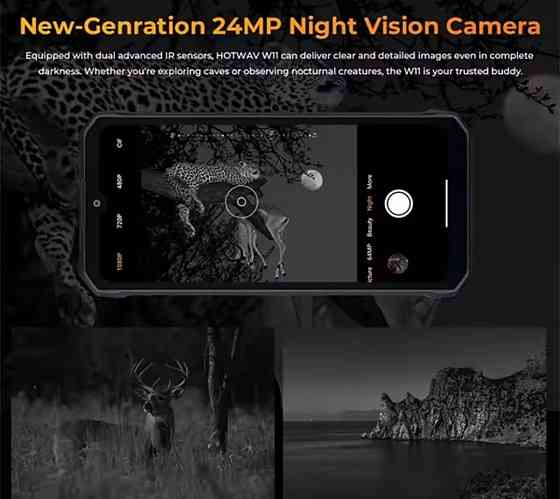 Телефон HOTWAV W11 6/256Gb. Bronze / Black 20800mAh. 33W NV camera 24mp. Харьков