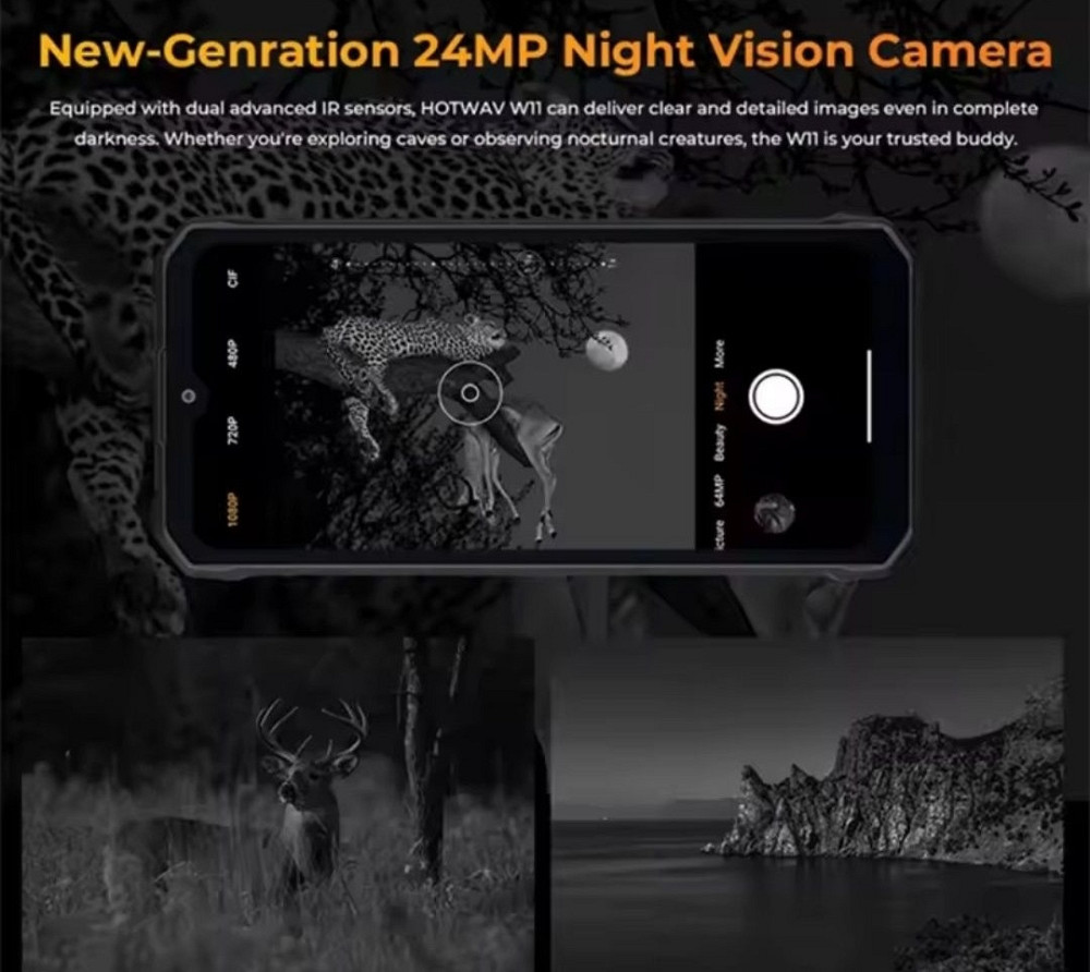 Телефон HOTWAV W11 6/256Gb. Bronze / Black 20800mAh. 33W NV camera 24mp. Харьков - изображение 5