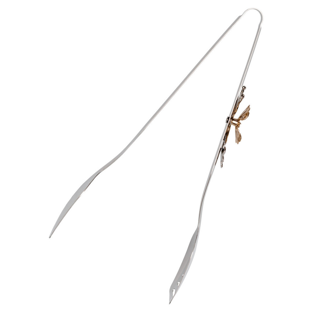 Щипцы кухонные металлические 29×5 (см) кулинарные щипцы для мяса, рыбы, гриля поварские щипцы для Серебристый HP-8-63 Киев - изображение 4