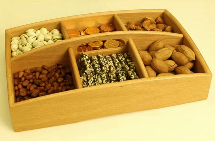 Менажница деревянная 