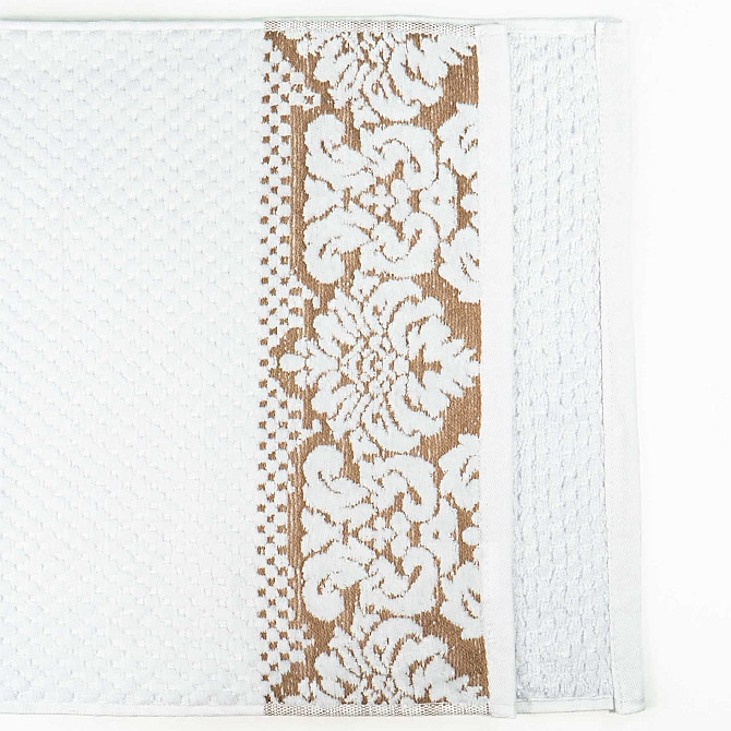Набор махровых полотенец 3шт 50x90см, 50x90см, 70x140см Damask Премиум качества Жаккардовое с велюро Сумы - изображение 7