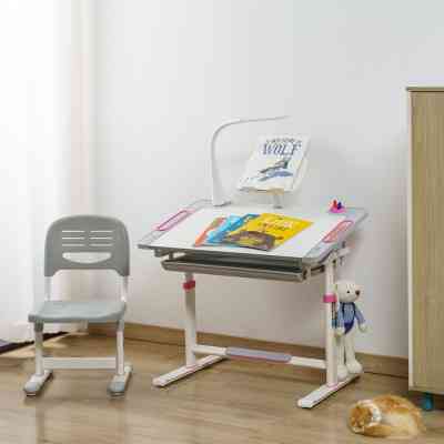 Парта со стулом FunDesk Littonia Pink Винница