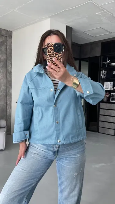 Женский джинсовый бомбардировщик Одесса - изображение 7