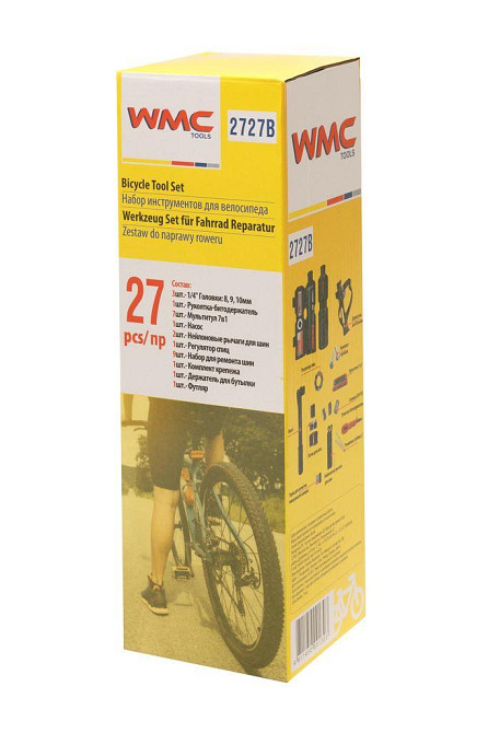Набор инструментов для обслуживания велосипеда 27пр.+держатель фляги,в тубе(черный) Одесса - изображение 3
