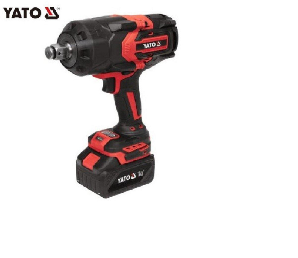 Гайковерт ударний акумуляторний YATO: 18 В, 6 А*Год, 1300 Вт, квадрат 1