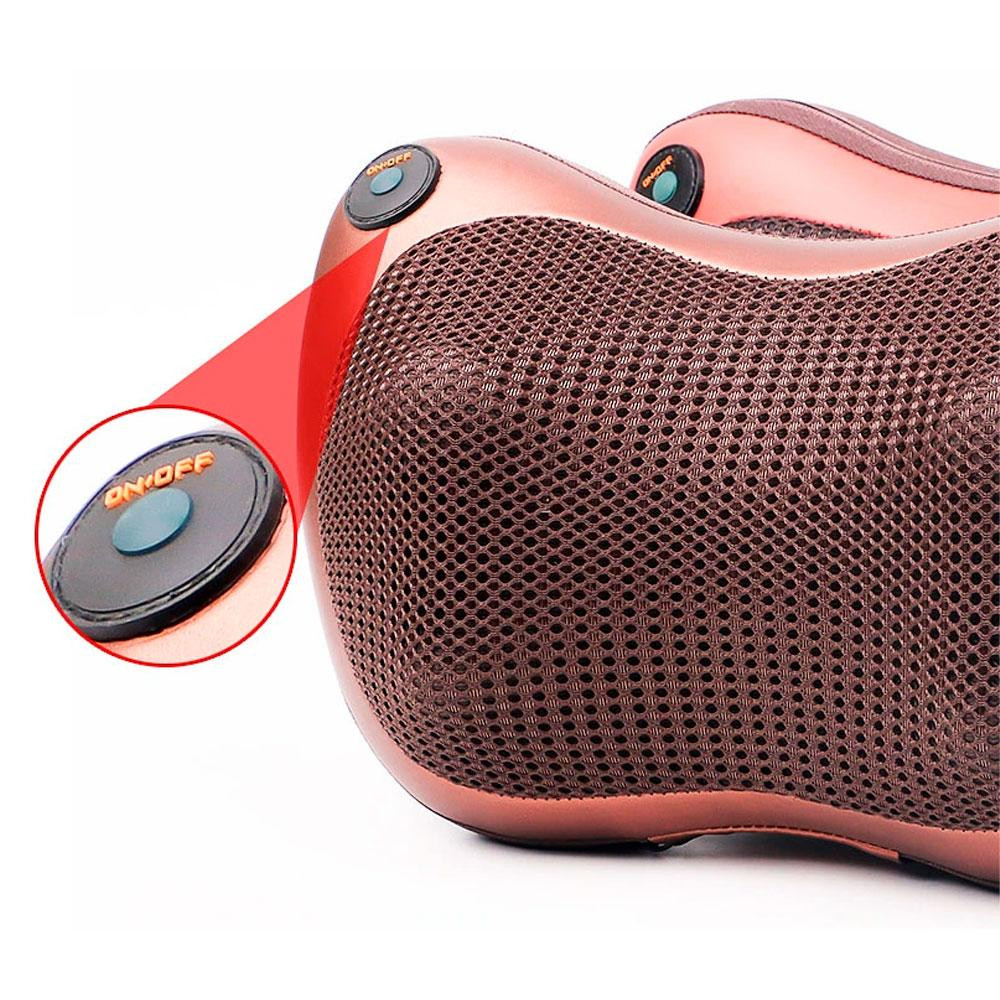 Масажна подушка (31х10х19 см) Massage Pillow 8028 / Роликовий масажер для дому та машини Київ - фото 8