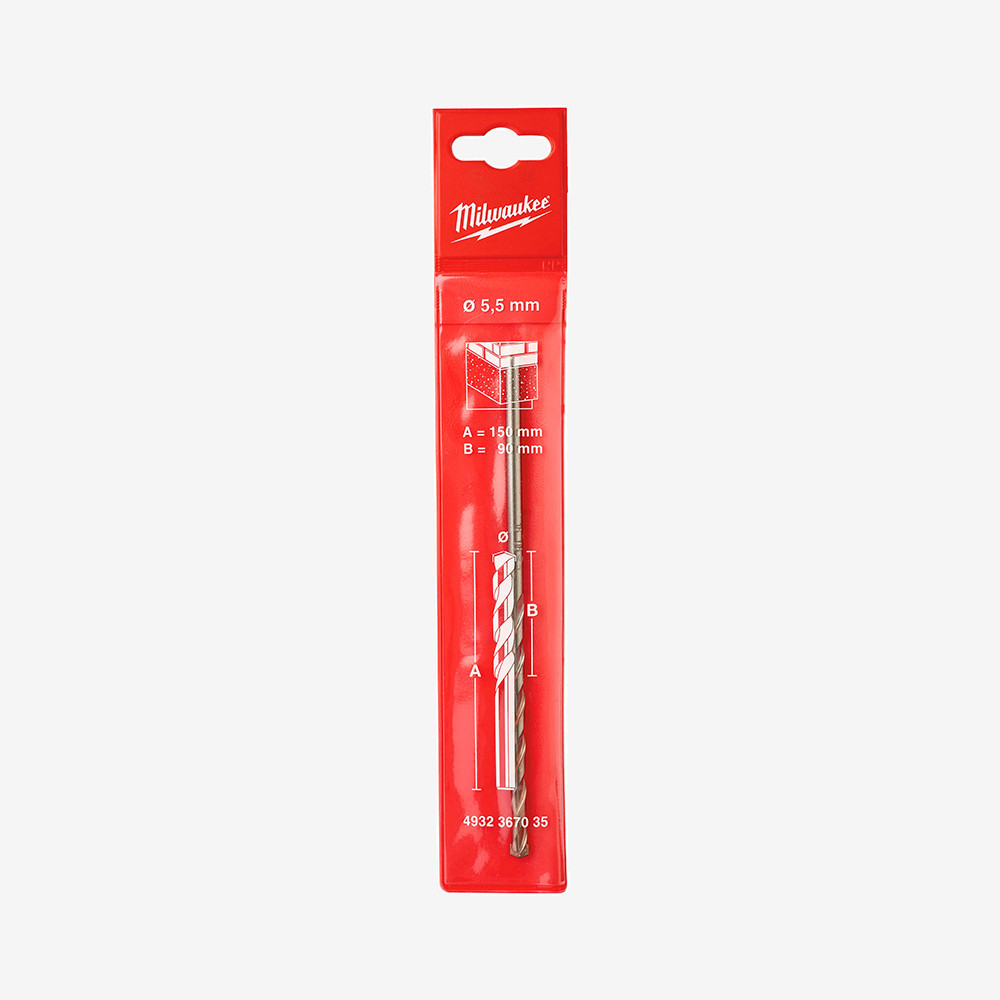 Свердло по бетону MILWAUKEE DIN 8039, Ø5,5x150мм Одеса - фото 2