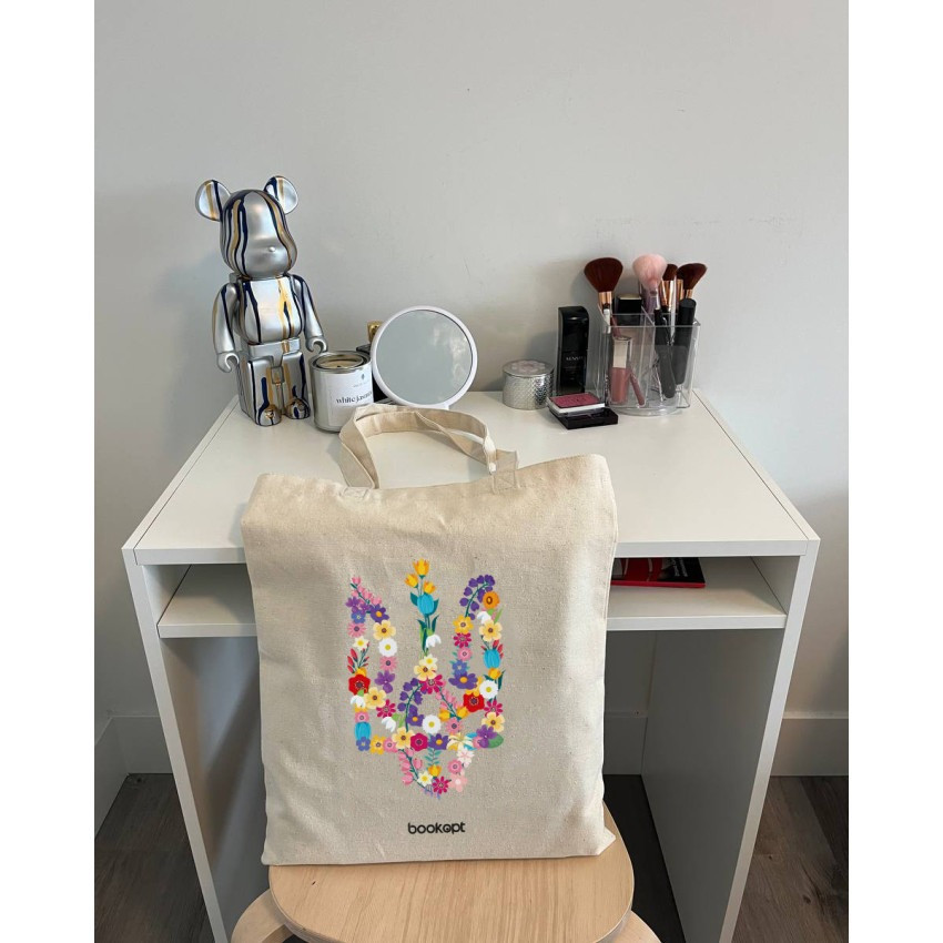 Екошопер BookOpt BK4033 Квітковий Тризуб бежевий Киев - изображение 7