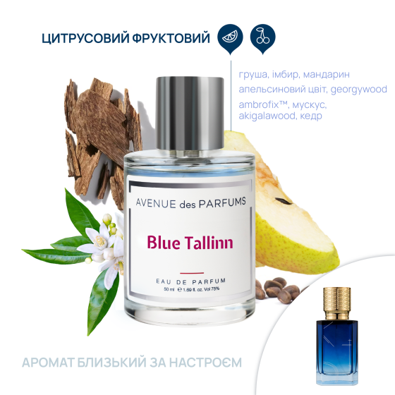Парфумована вода Blue Tallinn Avenue des Parfums 50 мл Вінниця