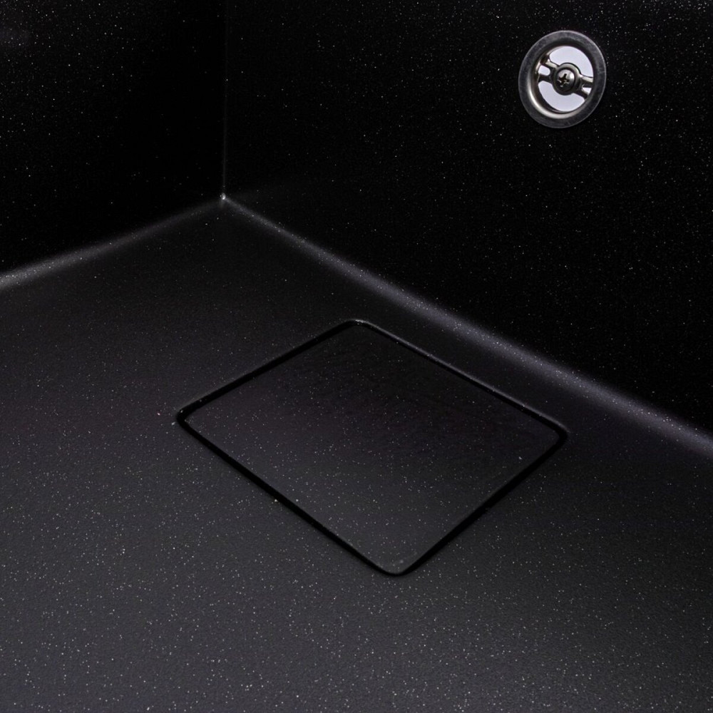 VALESO Гранітна мийка VALESO GALANS 7850 матова Чорний металік Київ - фото 5