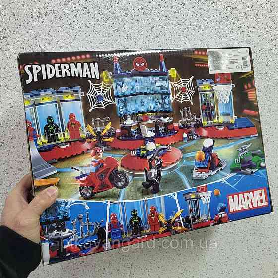 Конструктор спайдермен напад на майстерню людини павука 502 деталі Super Heroes 60095 Хмельницький