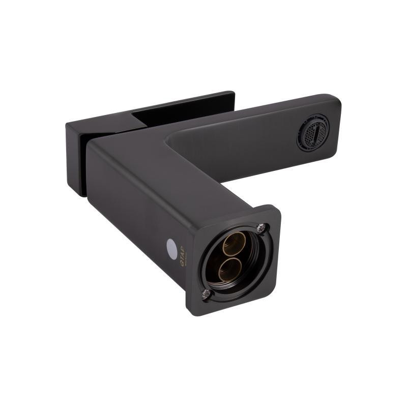 Смеситель для раковины Qtap Gemini QTGEM270GMB45676 (k35), однорычажный, низкий, Gunmetal Black PVD Харьков - изображение 3