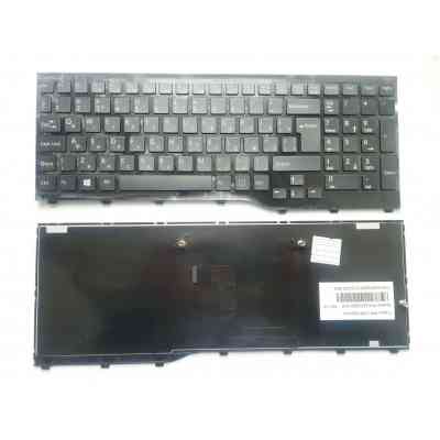 Клавиатура ноутбука Fujitsu LifeBook AH552 черная с черной рамкой UA (A43876) Винница