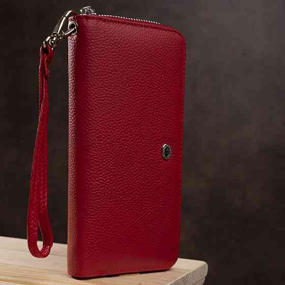 Кошелек женский ST Leather 18419 (ST45-2) очень надежный Красный Киев