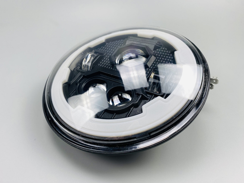 Фара головного світла LED 65W (ближній + дальній + ходові вогні (кільце)) 5.75 дюймів Мукачево - фото 3