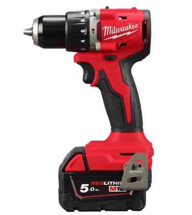 Дриль-шуруповерт з ударом акумуляторний безщітковий MILWAUKEE, M18 BLPDRC-502C, 60,5Нм (зарядний пристрій М12-18 С, 2 акумулятор Одеса