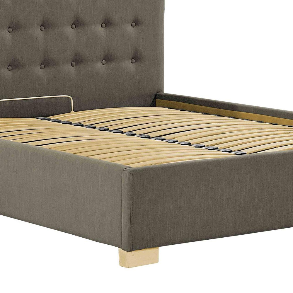 Кровать Двуспальная Nicole VIP Wood На ножках 160 х 200 см Melva 20 С дополнительной металлической цельносварной рамой Серый Киев - изображение 5