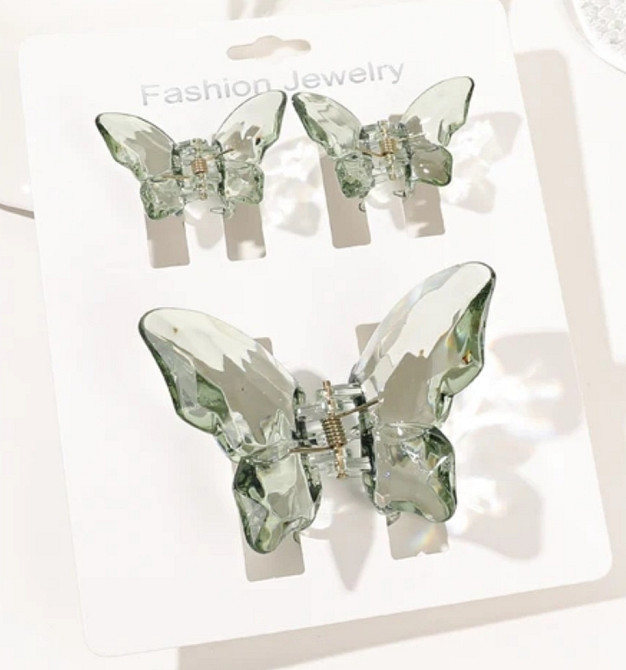 Комплект шпильок "Метелики" 3 шт. Сміла - фото 1